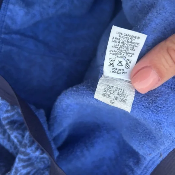 Patagonia Blue Patterned Sweatpants and Top